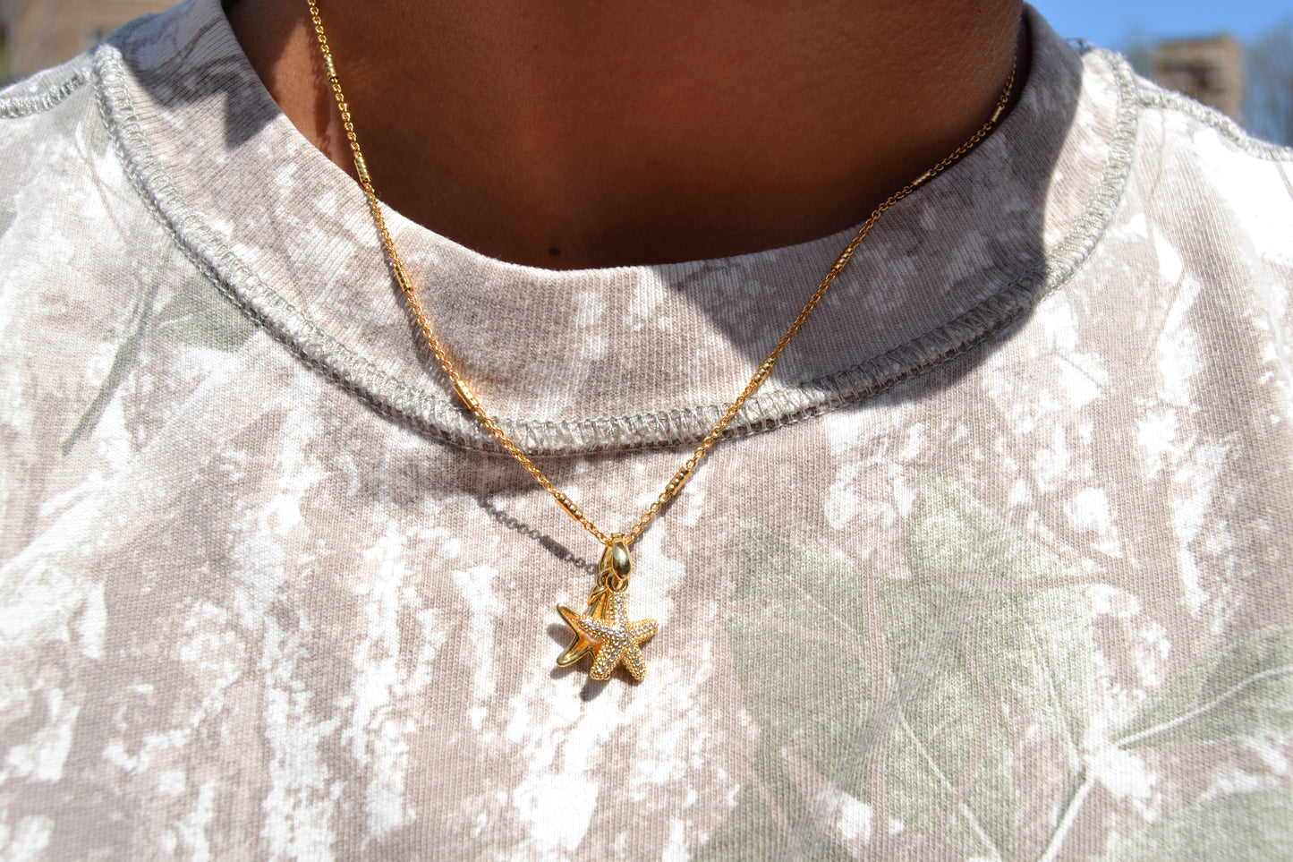 Starfish Pearl Necklace