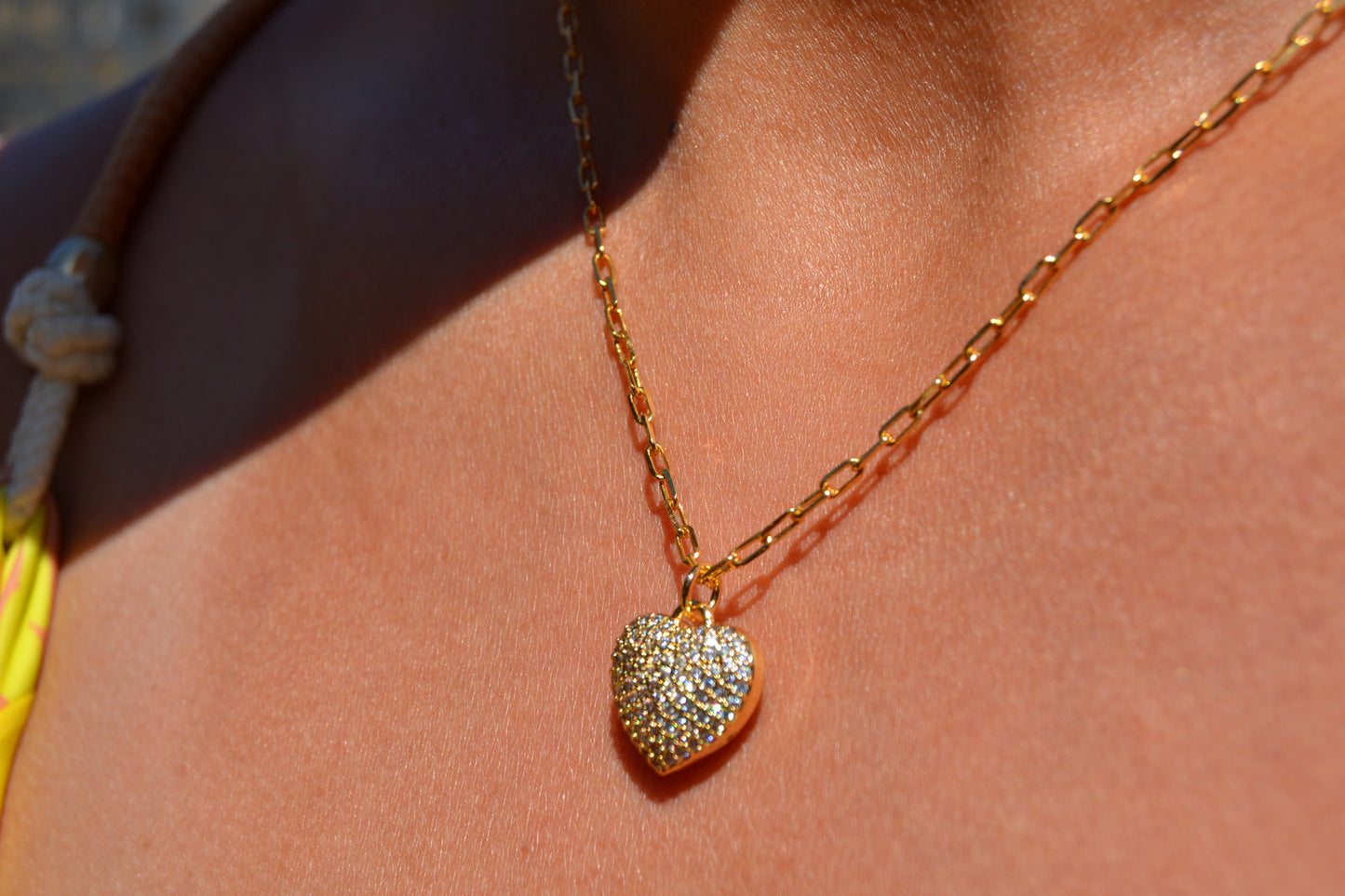 Women's Iced Heart Necklace