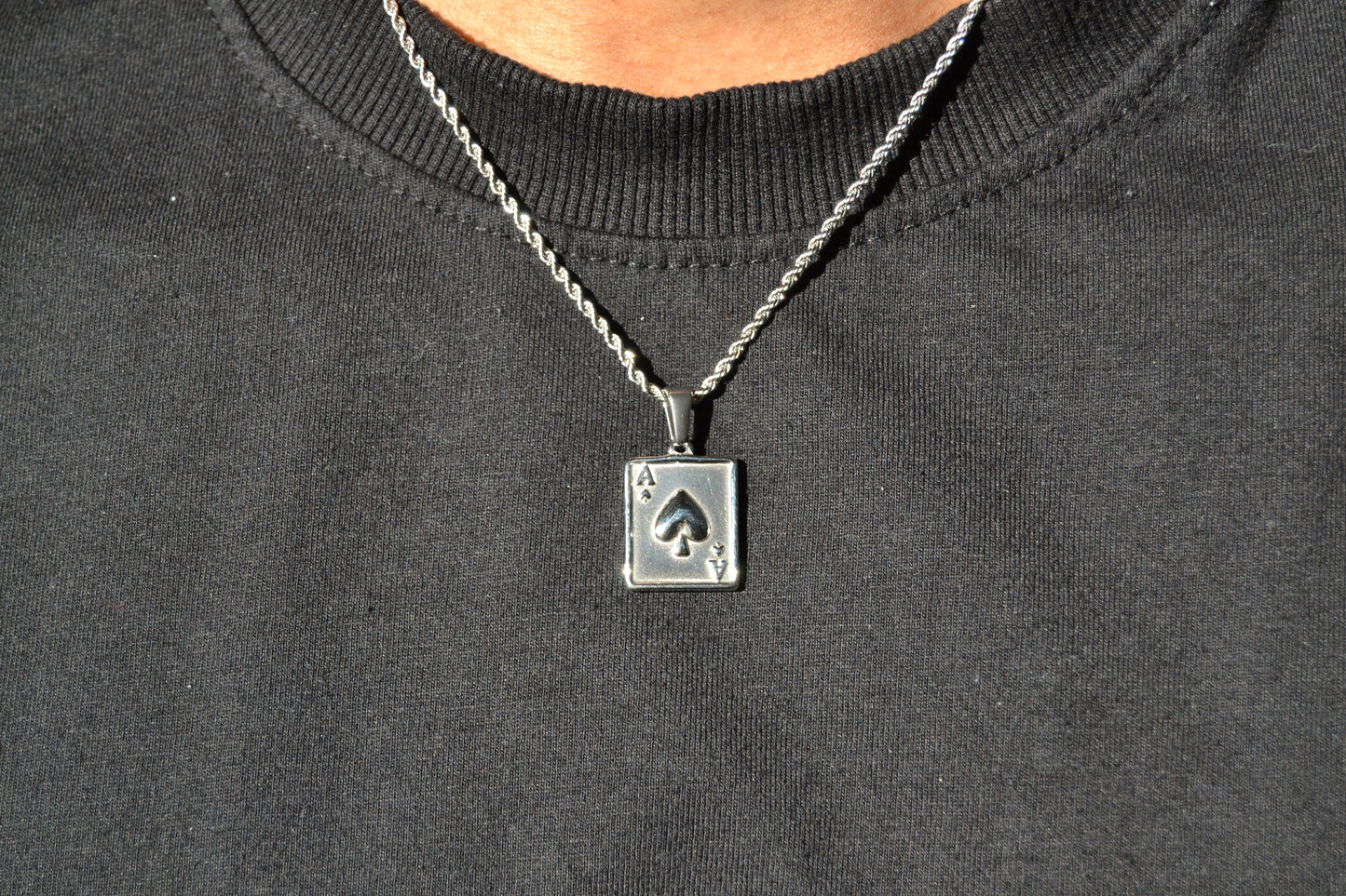 Men’s Silver Ace Pendant