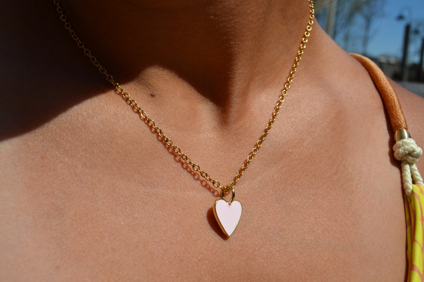 Baby Pink Heart Necklace