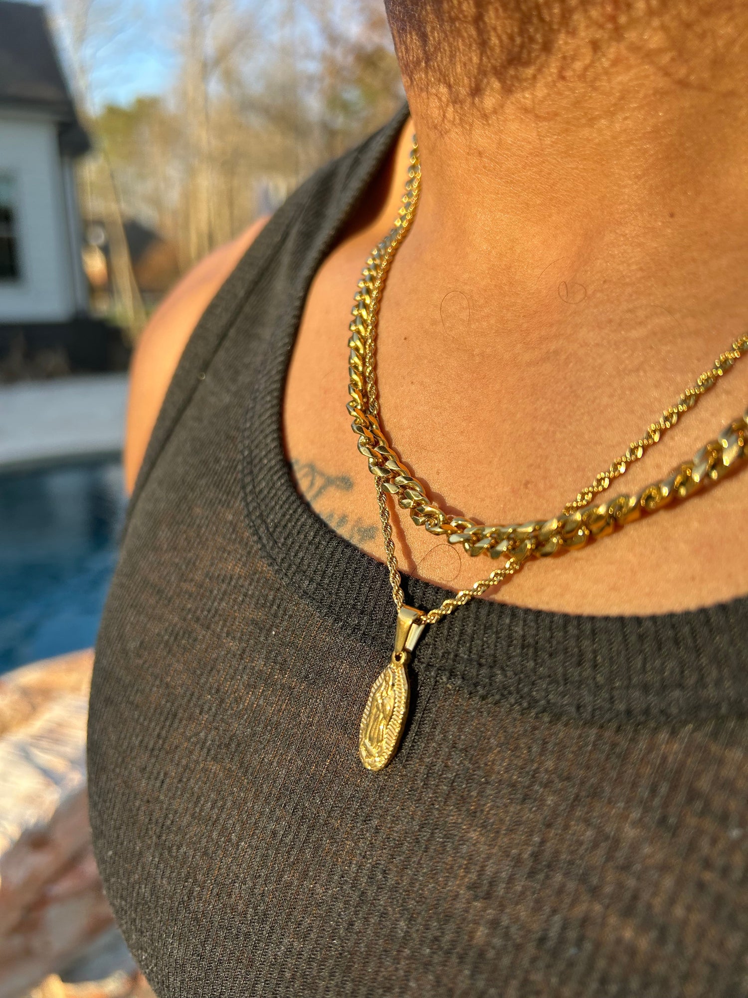 18k Gold PVD Men's chains