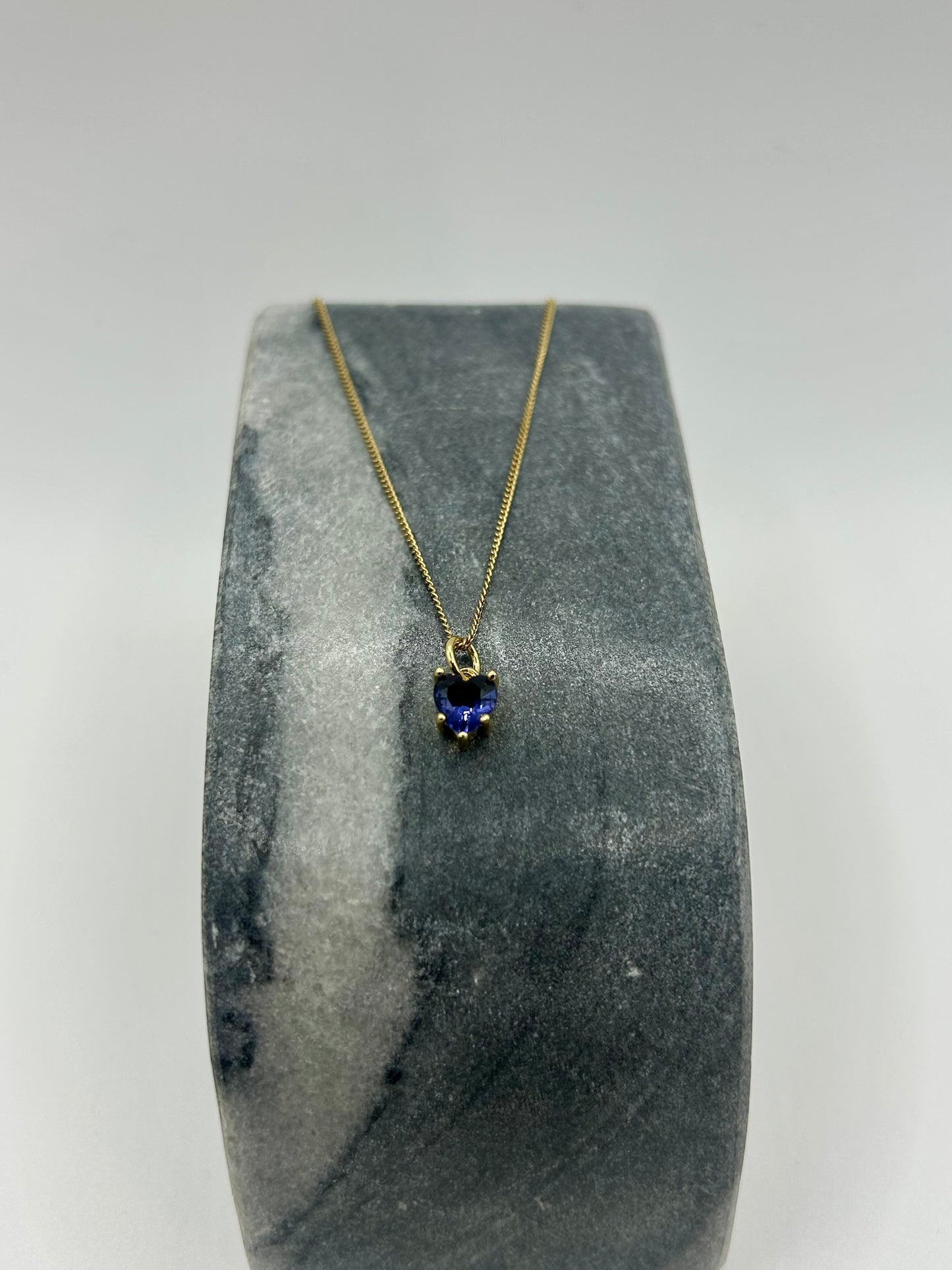 Purple Heart Gemstone Necklace