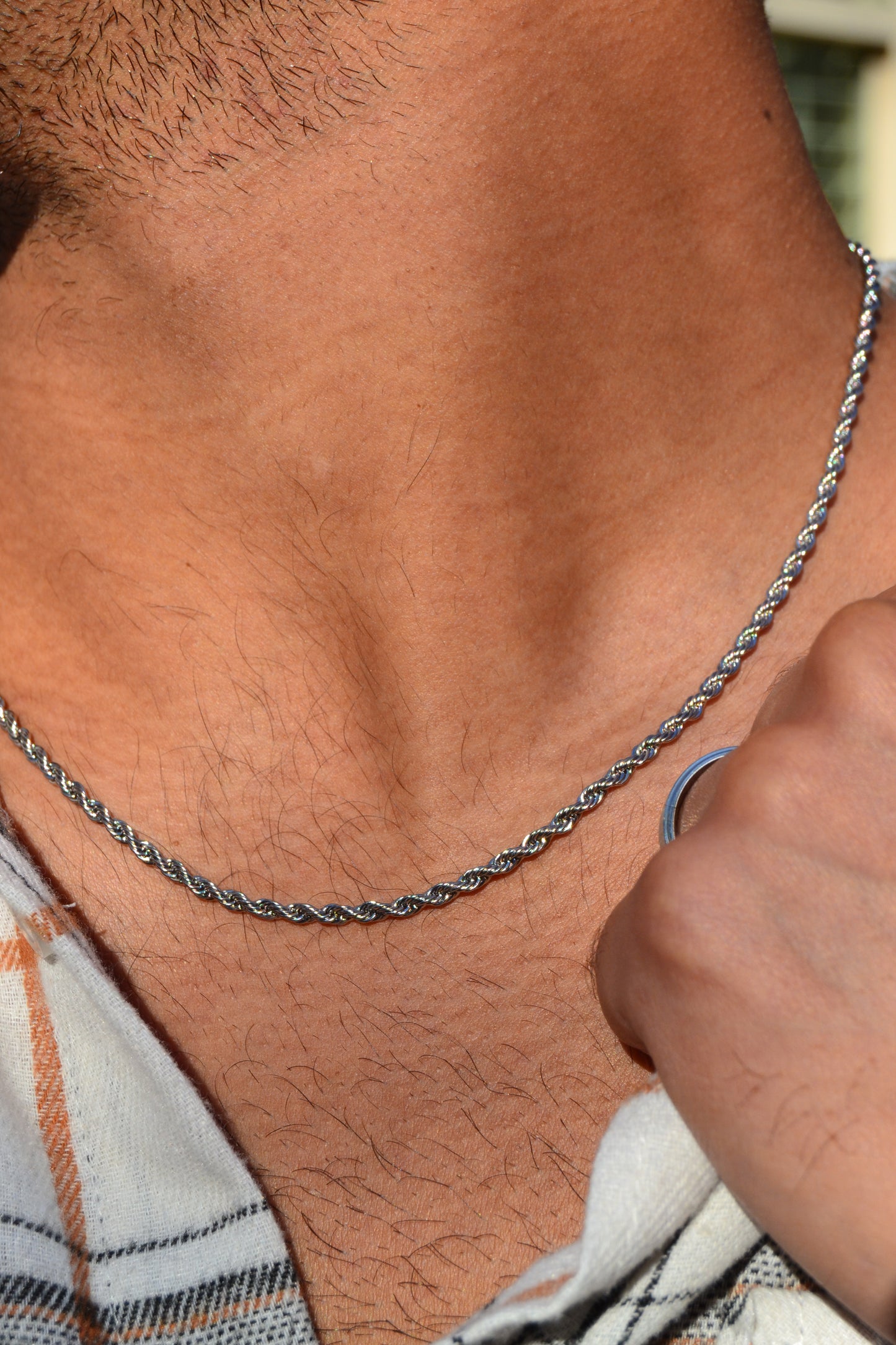 Men’s Silver Rope Chain