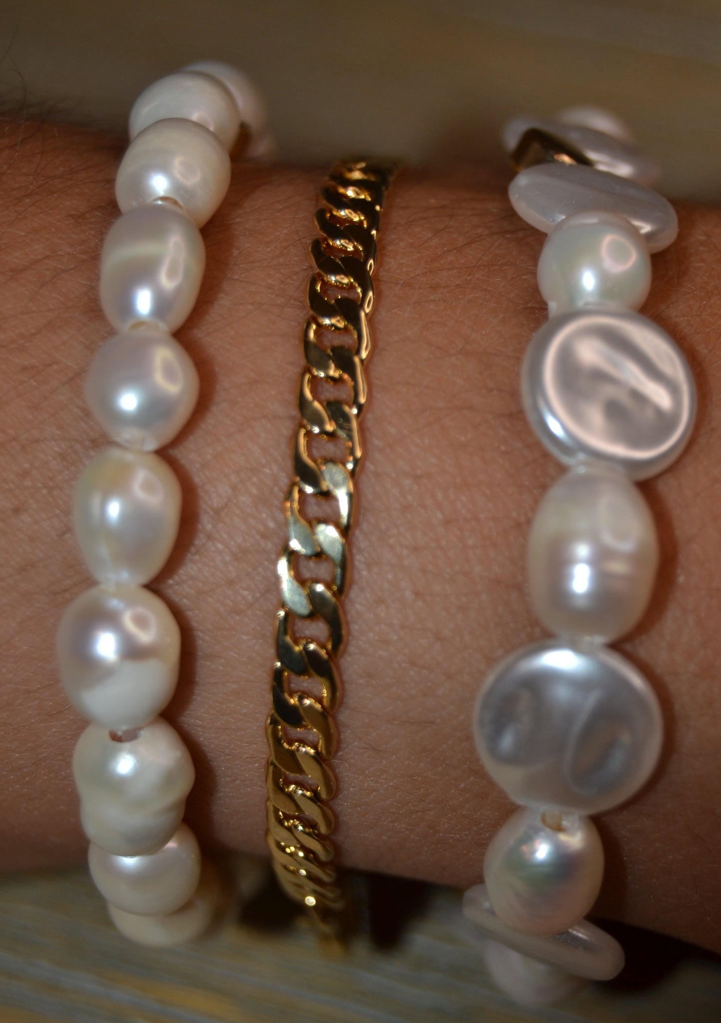 18k Gold Cuban link bracelet