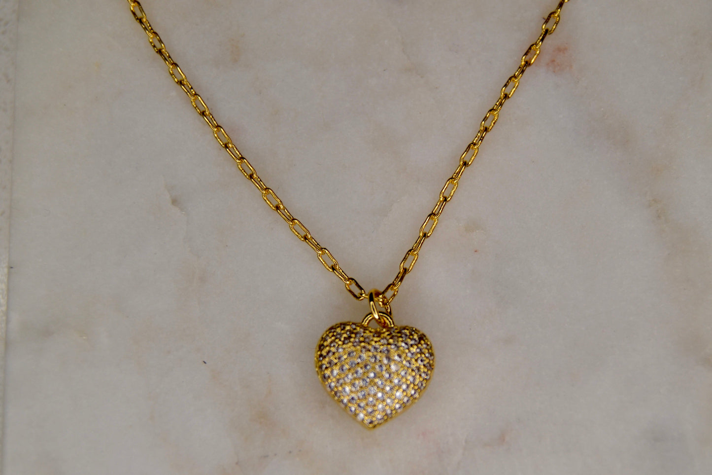 Women's Iced Heart Necklace