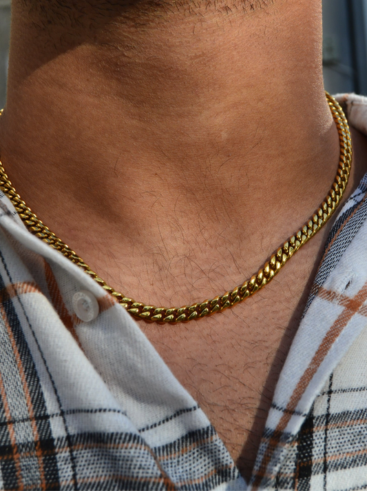 Men's Gold Cuban
