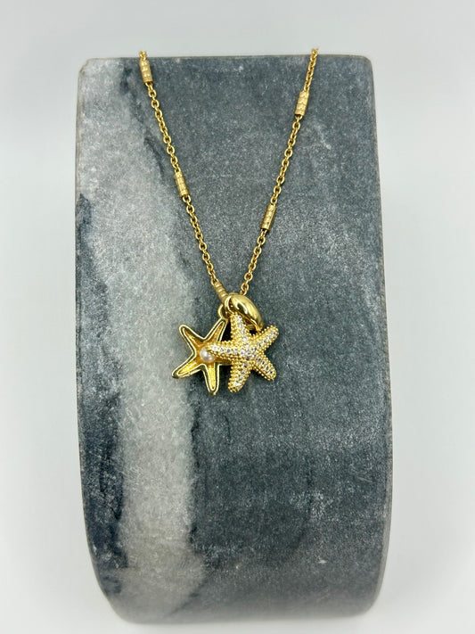 Starfish Pearl Necklace