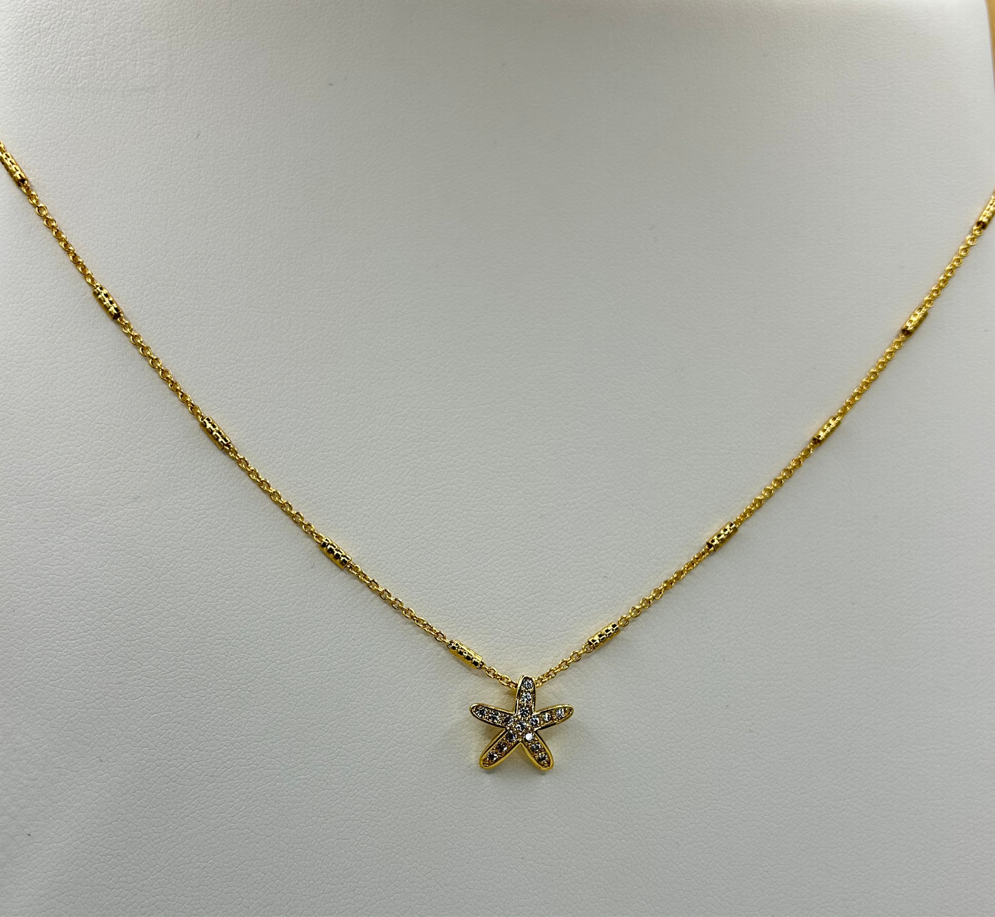 Women's Starlight Starfish Necklace