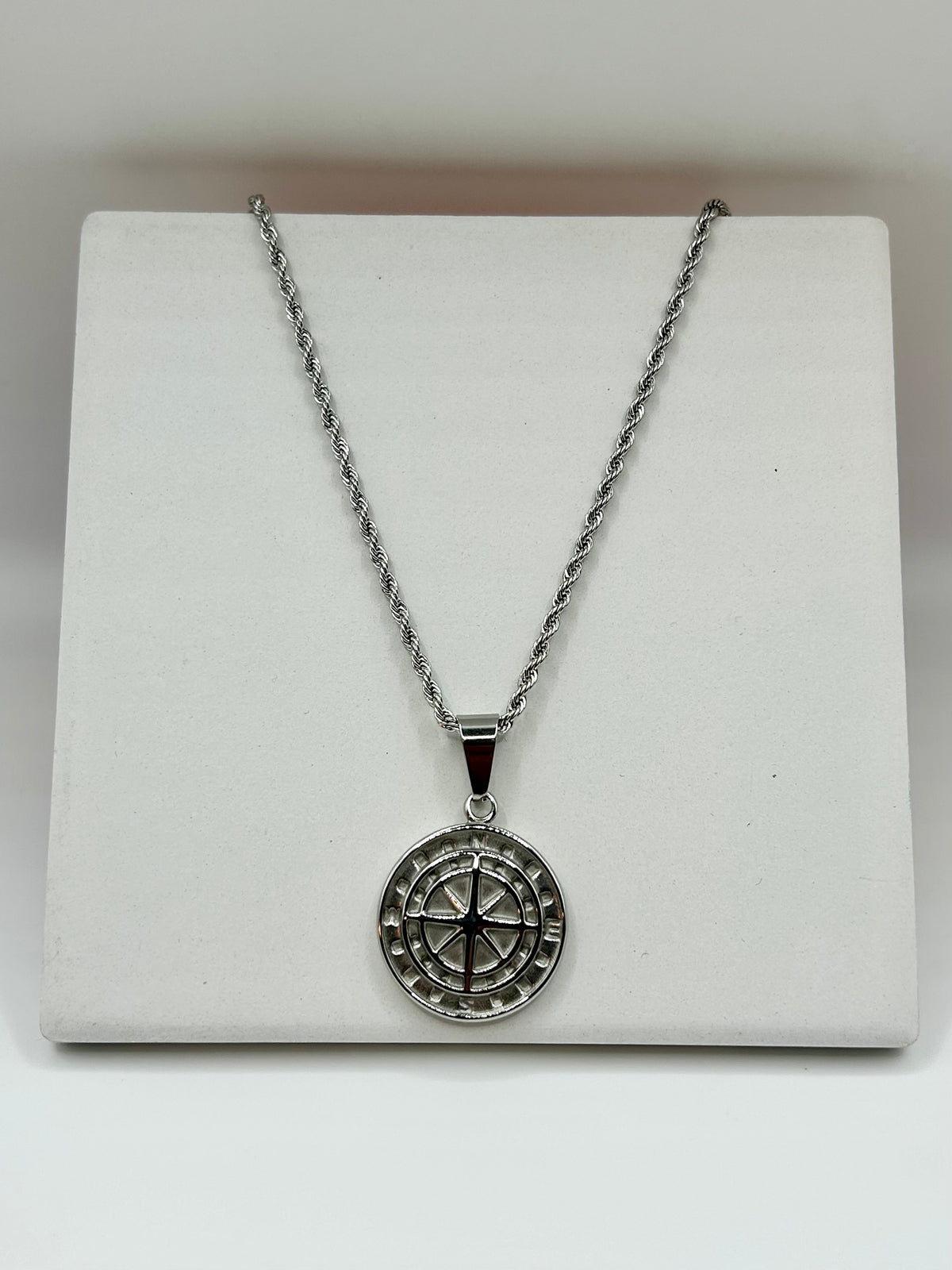 Compass Chain. Amazon Stainless steel rope chain x Compass necklace – Power Co. Jewelry