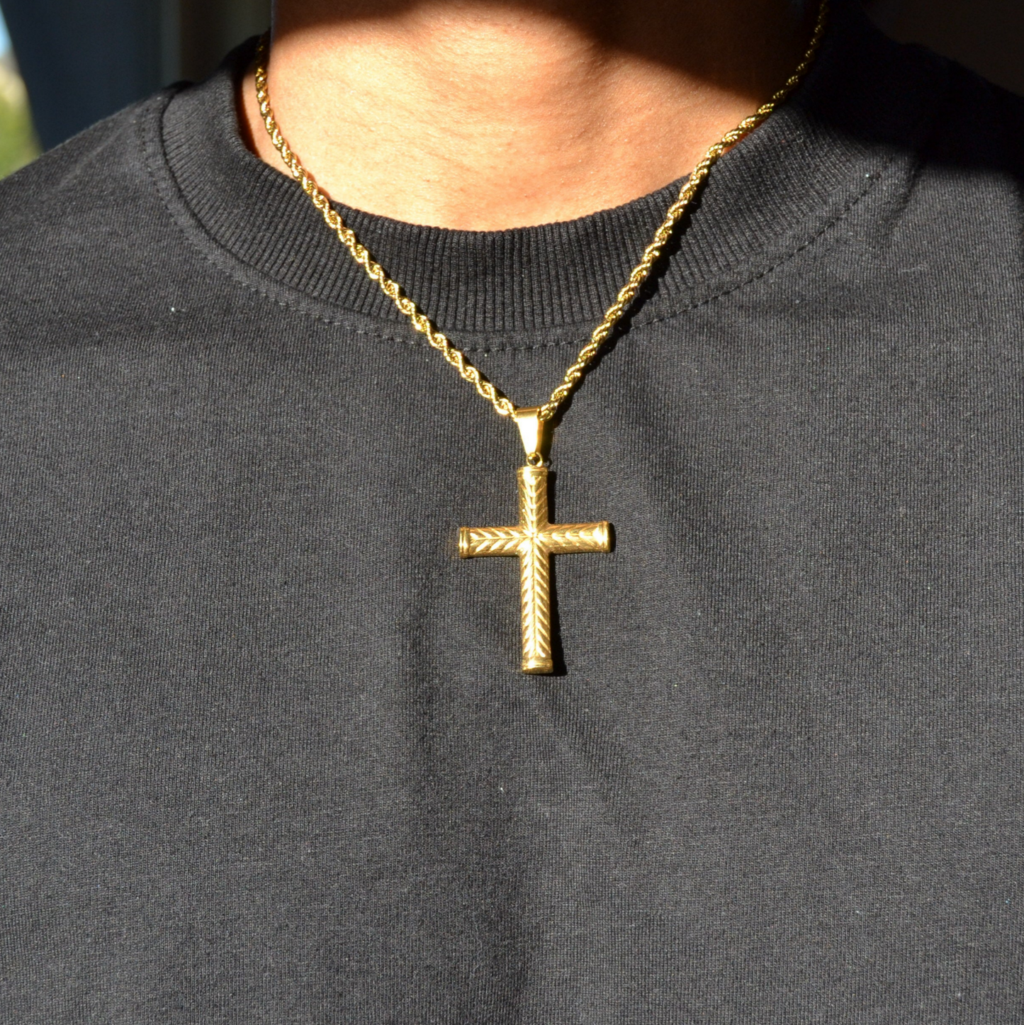 Men’s Gold Cross Pendant