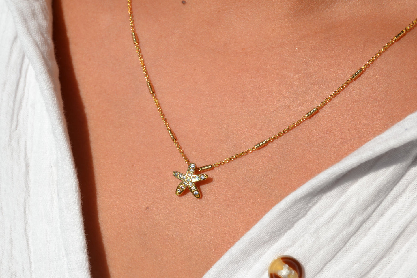 Women's Starlight Starfish Necklace