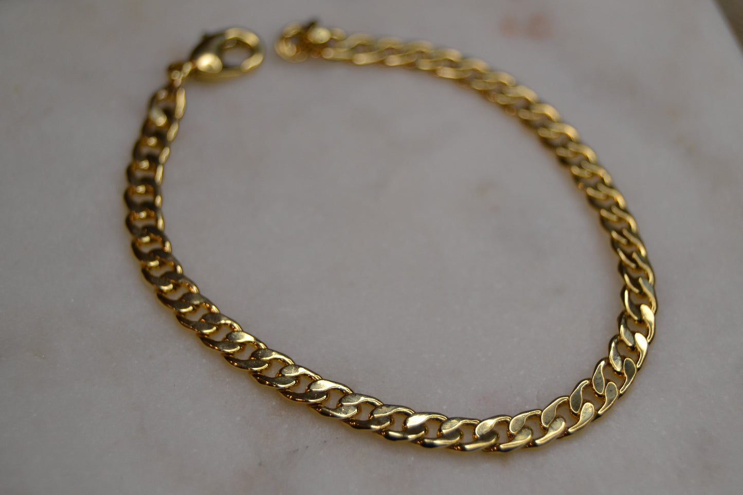 18k Gold Cuban link bracelet