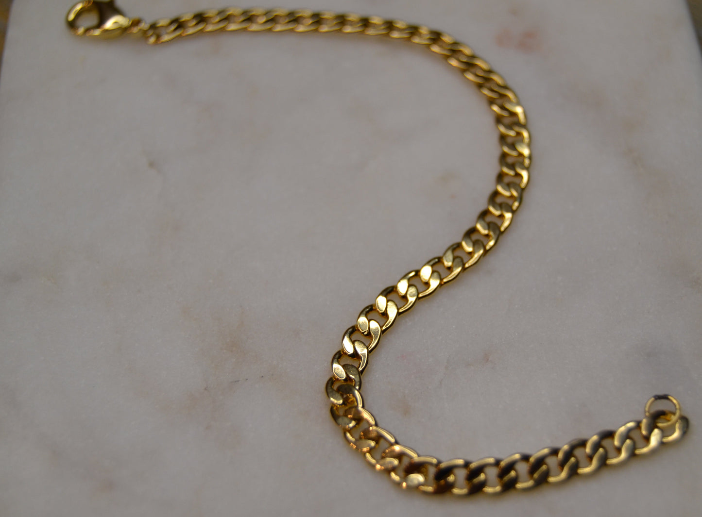 18k Gold Cuban link bracelet