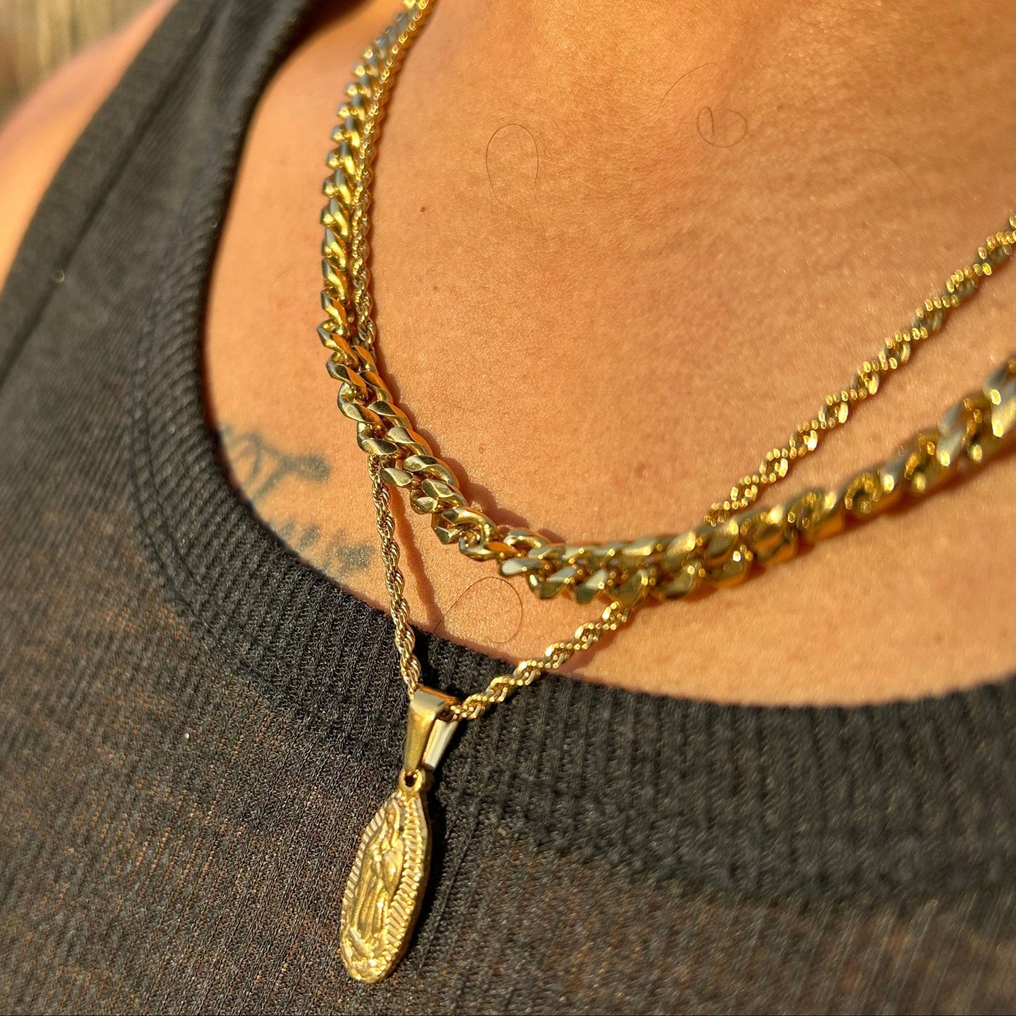 Men's Gold Cuban